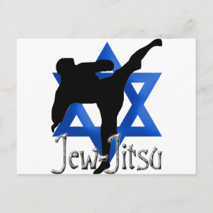 Jew Jitsu Postcard
