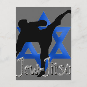Jew Jitsu Postcard