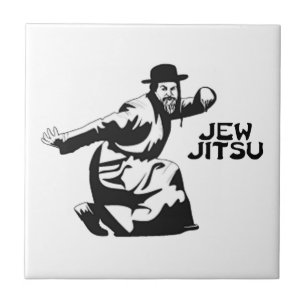 Jew Jitsu Tile   Jewish Bar Mitzvah Gifts