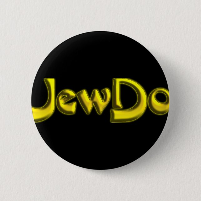 Jewdo 6 Cm Round Badge (Front)