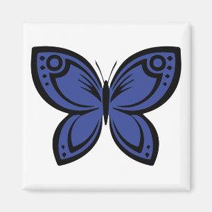 Jewel Butterflies - Blue Magnet