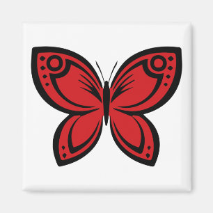 Jewel Butterflies - Red Magnet