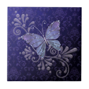 Jewel Butterfly Ceramic Tile
