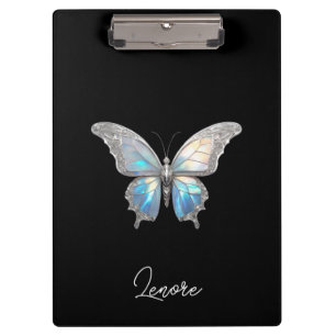 Jewel Butterfly Opal and Silver Clipboard