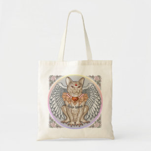Jewel Cat Gargoyle Tote Bag
