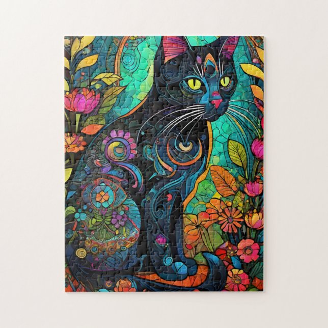 Jewel Cat Jigsaw Puzzle (Vertical)