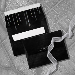 Jewel Drop Wedding Silver ID830 Envelope