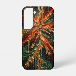 Jewel Explosion - Vibrant Emerald Violet Pink Gold Samsung Galaxy Case
