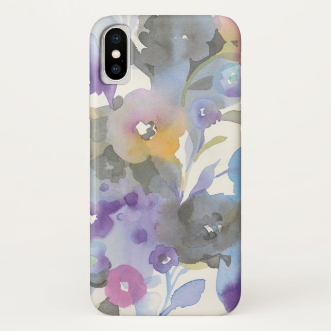 Jewel Garden | Purple Pastel Petals Case-Mate iPhone Case (Back)