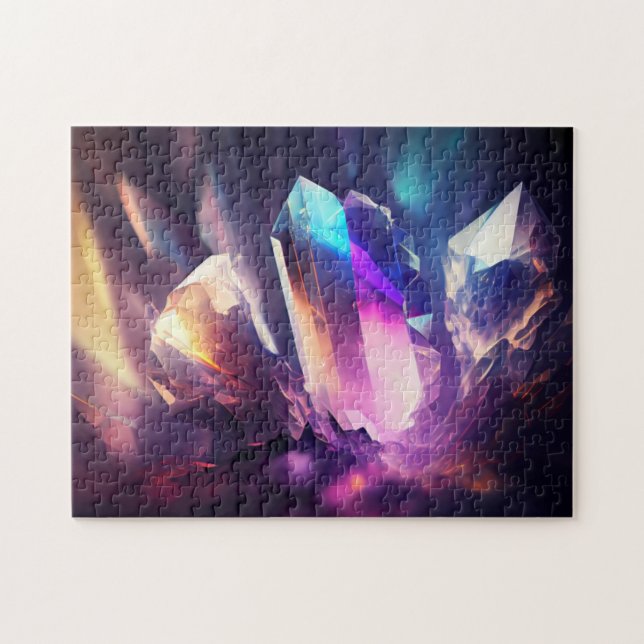 Jewel Gemstones Healing Crystals Jigsaw Puzzle (Horizontal)
