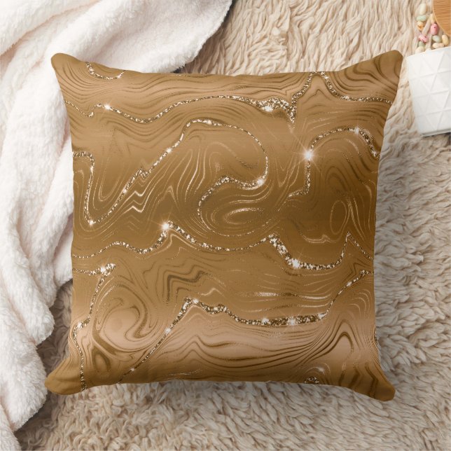 Jewel Gold Glittery Glitz  Cushion (Blanket)