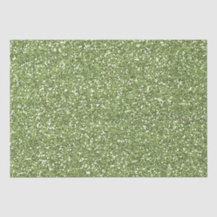 Jewel Green Faux Glitter Tissue Paper