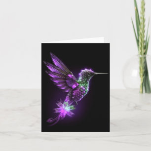 Jewel Hummingbird - Amethyst Card