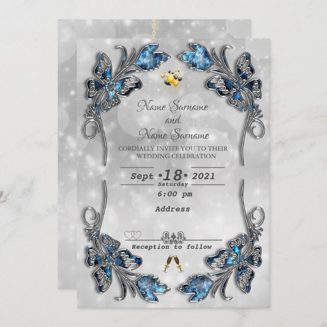 Jewel Invitation (Front/Back)