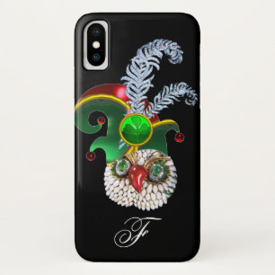 JEWEL OWL, ELF HAT ,SHAMROCK AND DIAMOND FEATHERS iPhone X CASE