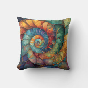 Jewel Spiral Shell Cushion