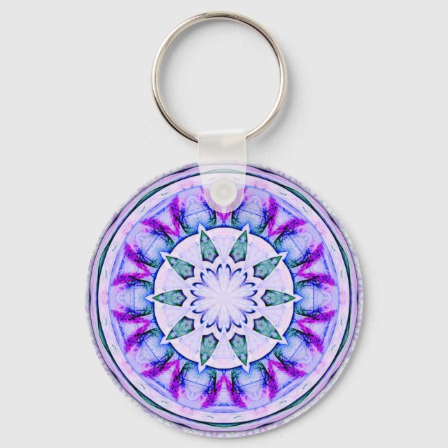 Jewel Star Mandala Keychain (Front)