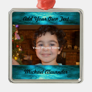 Jewel Tone Photo Ornament