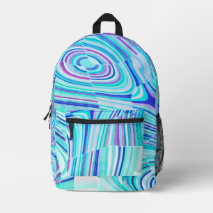 Jewel Tone Printed Backpack