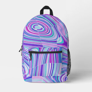 Jewel Tone  Printed Backpack