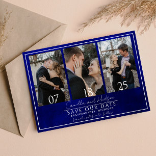 Jewel Tone Romance Sapphire Wedding Save The Date