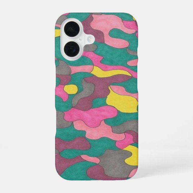Jewel Toned Pattern iPhone Case (Back)