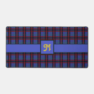 Jewel-Toned Plaid Desk Mat