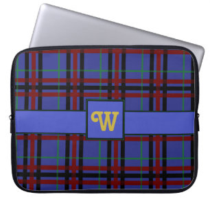 Jewel-Toned Plaid Laptop Sleeve