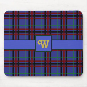 Jewel-Toned Plaid Mousepad