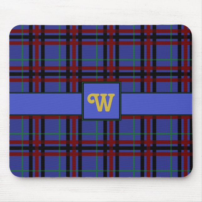 Jewel-Toned Plaid Mousepad (Front)