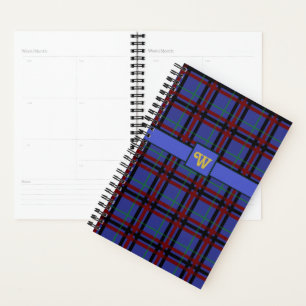 Jewel-Toned Plaid Planner