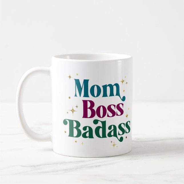 Jewel Toned Single Mom Entrepreneur Mug (Left)