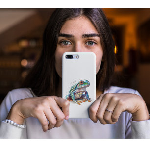 Jewel-Toned Watercolor Frog iPhone 11 Case