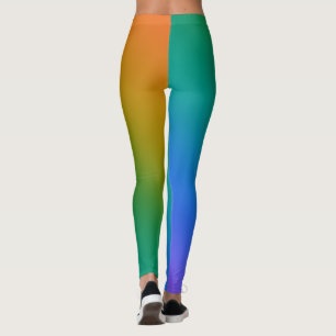 Jewel Tones Gradient Capri Leggings
