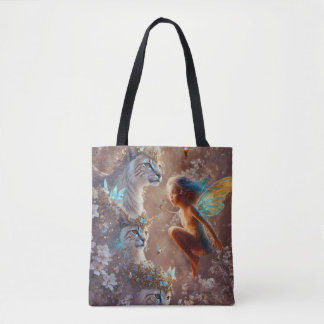 Jeweled Cat Tote Bag