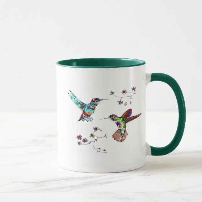 JEWELED HUMMINGBIRDS mugs (Right)