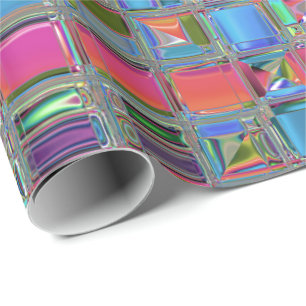 Jewelee Modern Mosaic Art Wrapping Paper
