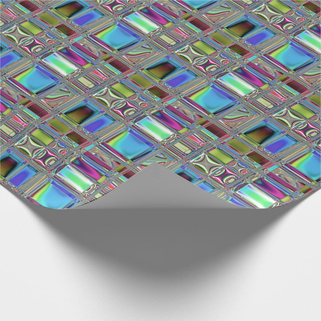 Jewelee Shiney Mosaic Art Wrapping Paper (Corner)