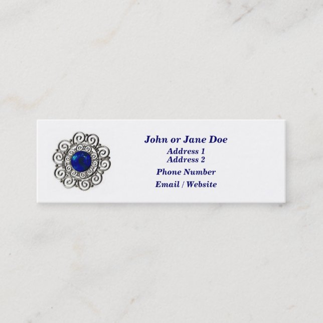 Jewelled Business Card (Front)