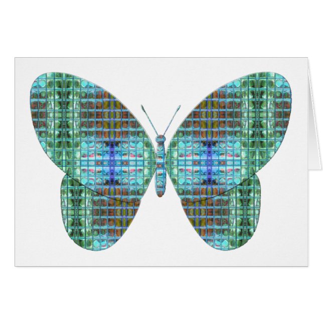 Jewelled Butterfly glass effect (Front Horizontal)