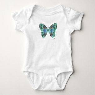 Jewelled Butterfly glass effect Baby Bodysuit
