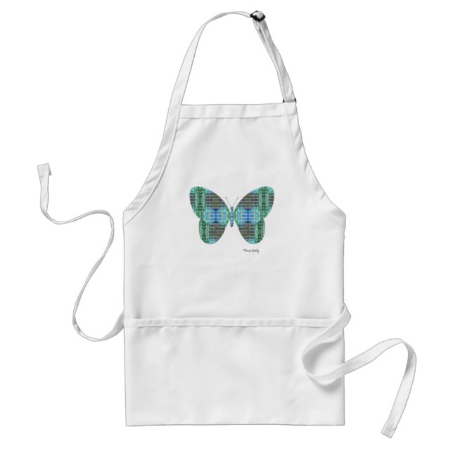 Jewelled Butterfly glass effect Standard Apron (Front)
