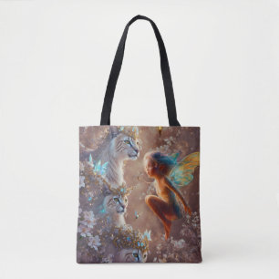 Jewelled Cat Tote Bag
