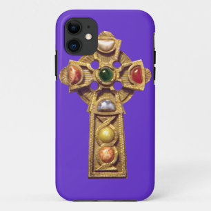 Jewelled Celtic Christian iPhone 5 Case Purple