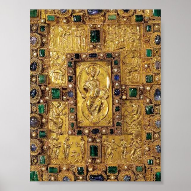 Jewelled cover - Codex Aureus of St. Emmeram Poster (Front)