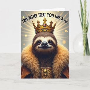 Jewelled Crown Birthday Card