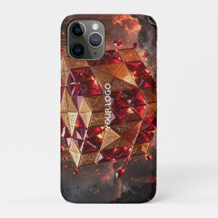 Jewelled Cube on the Volcanic Precipice iPhone 11 Pro Case