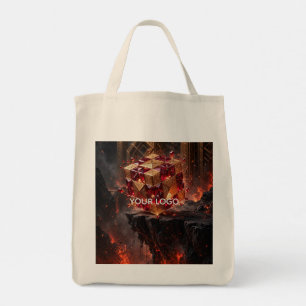 Jewelled Cube on the Volcanic Precipice Tote Bag