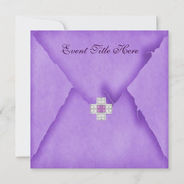 Jewelled Custom Party Invitation (Front)