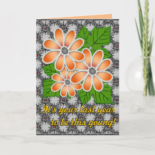 Jewelled Daisy #2 (Birthday Card) Card